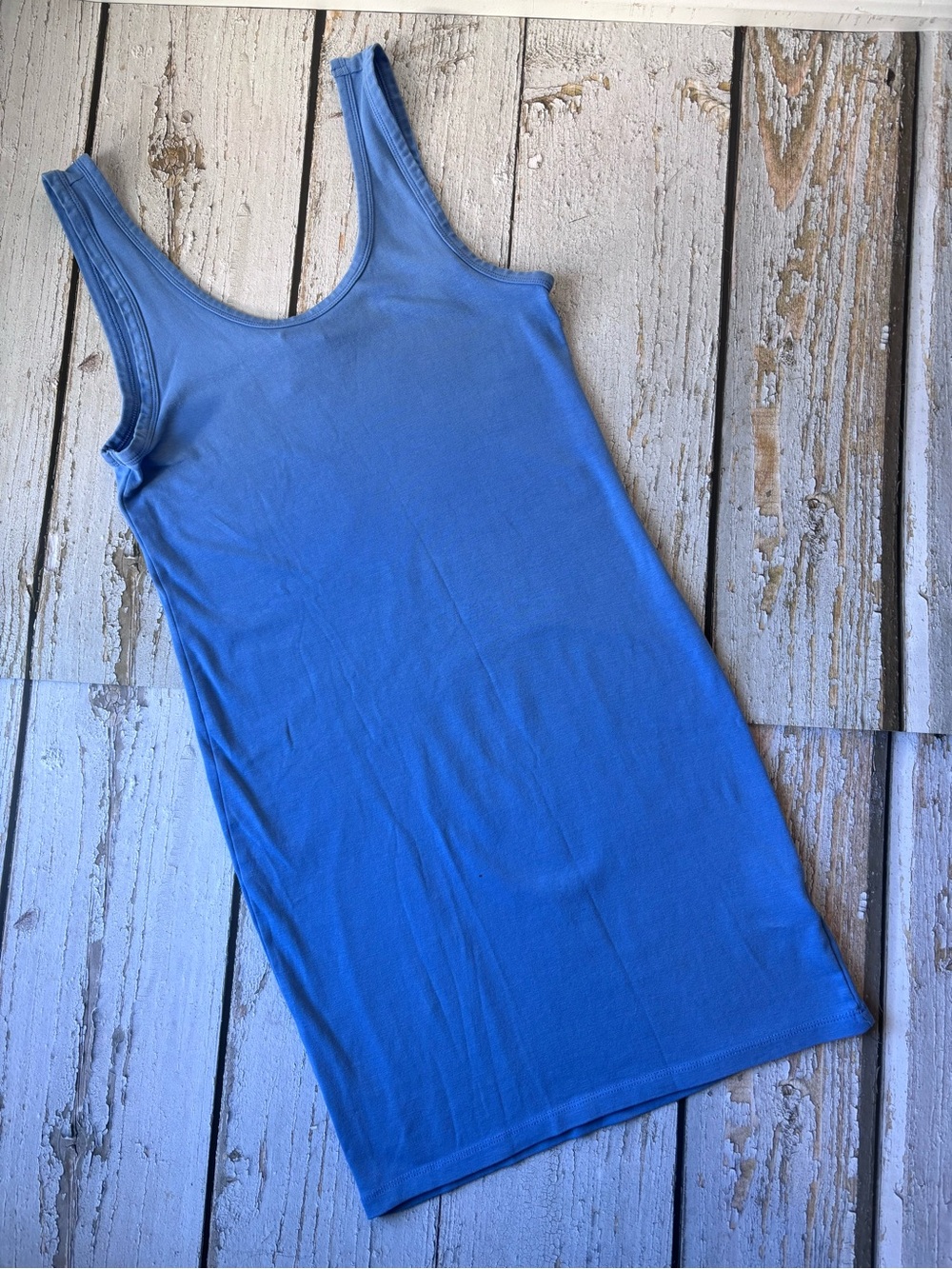 Scoop Neck Royal Blue Tank Dress